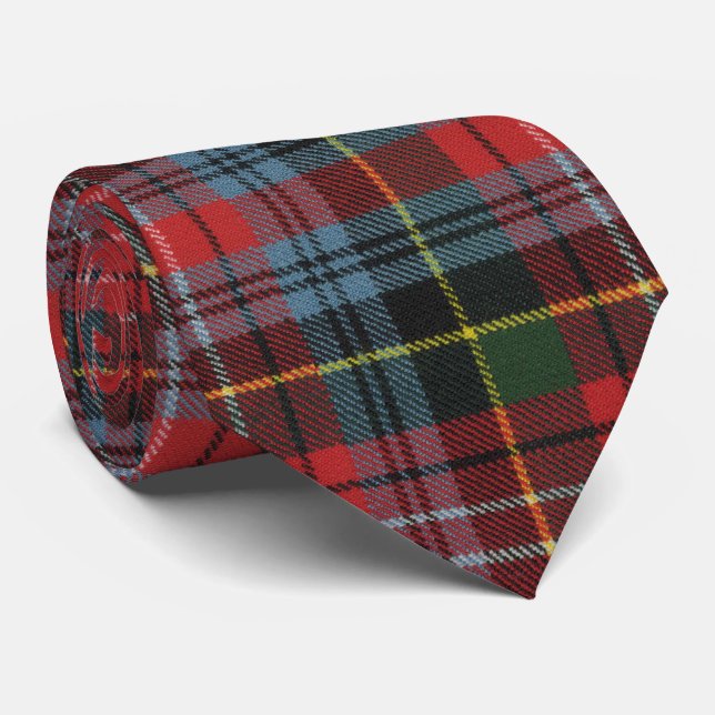 Caledonia Modern Original Scottish Tartan Neck Tie (Rolled)
