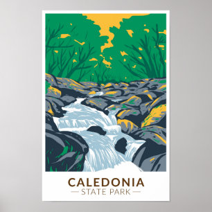 Caledonia State Park Pennsylvania Vintage Poster