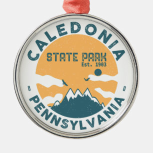 Caledonia State Park Pennsylvania Vintage Retro Metal Ornament