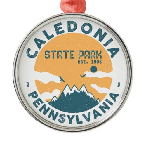 Caledonia State Park Pennsylvania Vintage Retro Metal Ornament