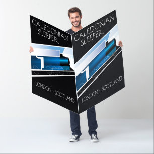 Caledonian Sleeper London Scotland travel poster Card