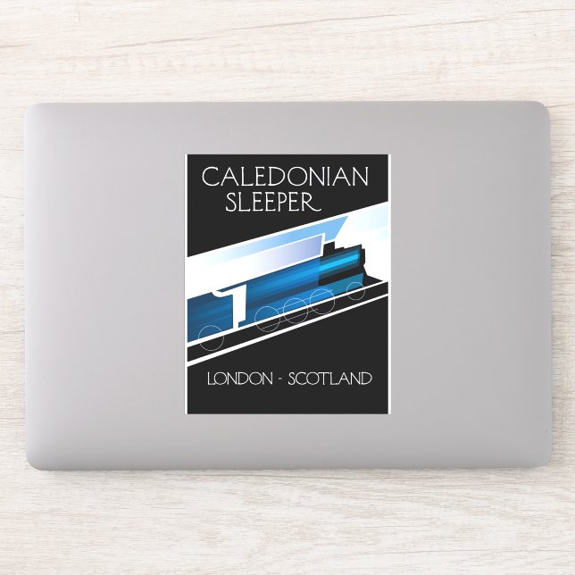 Caledonian Sleeper London Scotland travel poster Sticker (Computer)
