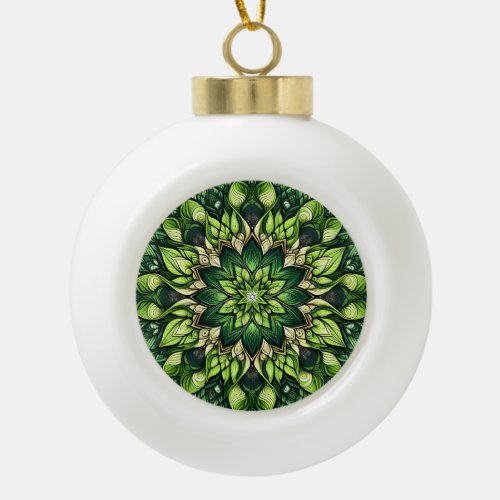 Caleidoscopio Adorno en forma de copo de nieve Ceramic Ball Christmas Ornament