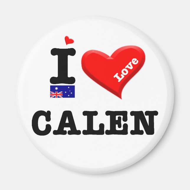 CALEN - I Love Magnet (Front)
