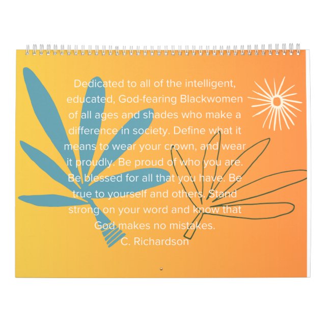 Calendar (Back)