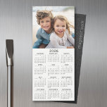 Calendar 1 Photo Collage - Can Edit Colors<br><div class="desc">A very useful item for school or home office. This shows a full year view of all dates. A calendar printed on a magnet combines practicality with convenience, transforming a workspace essential into a time-management tool. This innovative design features a full-year or monthly calendar layout integrated into the magnet's surface,...</div>
