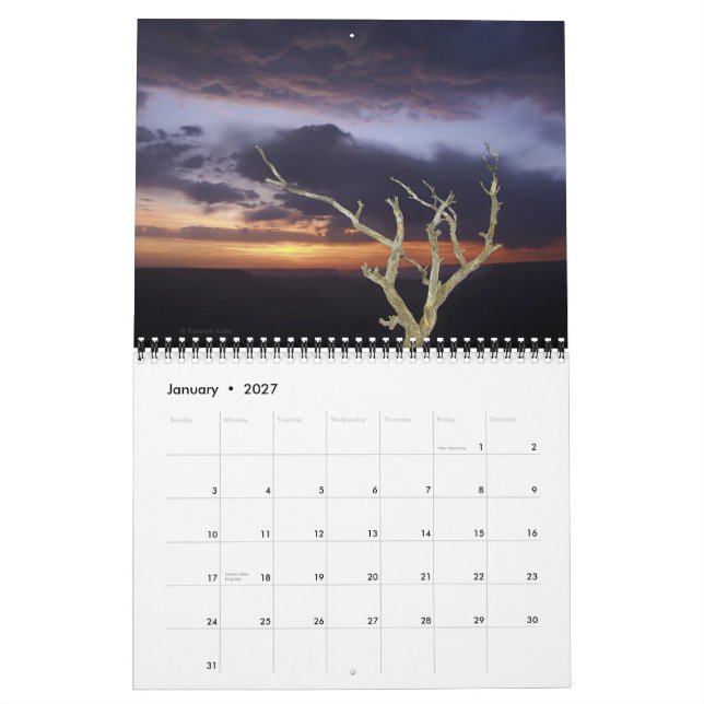 Calendar - 2011 National Parks Calendar (Jan 2027)