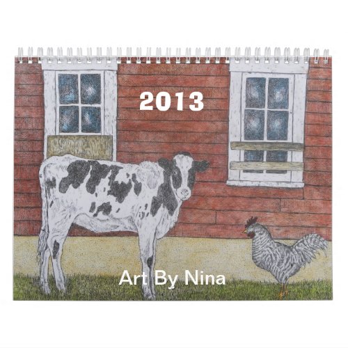 CALENDAR  2013 Art By Nina