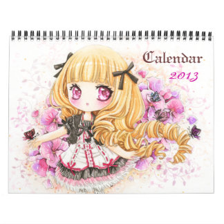 Calendar 2013 - Beautiful anime chibi girls