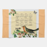 Calendar 2016 With Bird Kitchen Towel at Zazzle