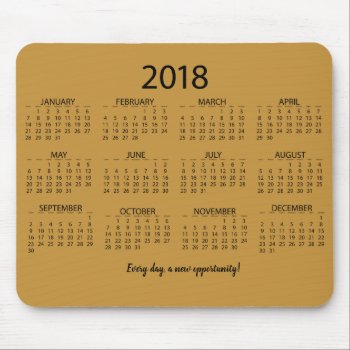 Calendar 2018 Mouse Pad by ARTBRASIL at Zazzle