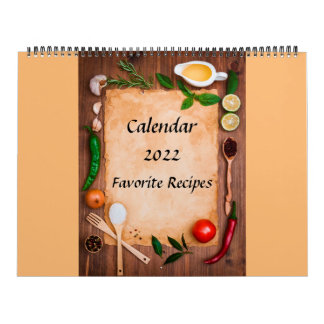 Calendar 2022 Favorite Recipes