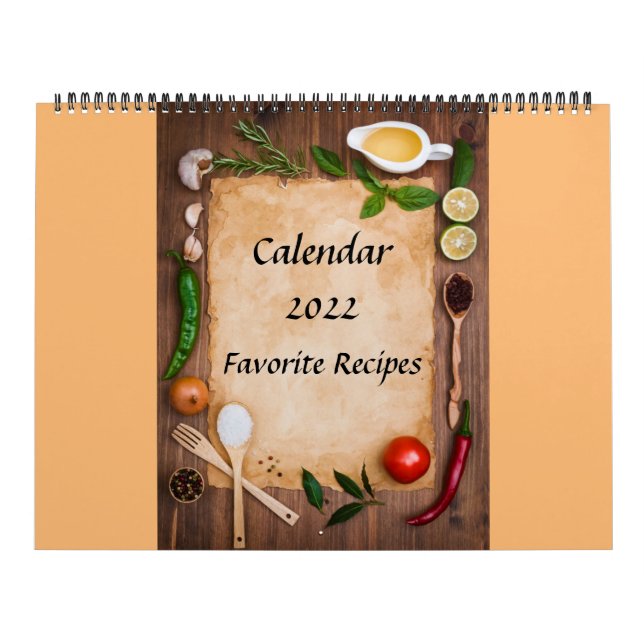 Calendar 2022 Favorite Recipes (Cover)