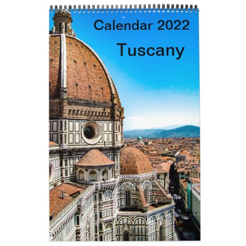 Calendar 2022 Tuscany