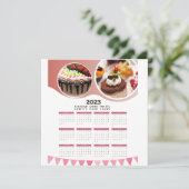 calendar 2023 delicious cakes (Standing Front)