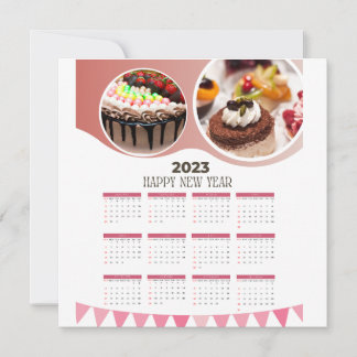 calendar 2023 delicious cakes
