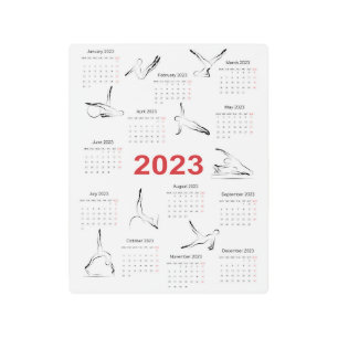 Calendar 2023 for Pilates instructor Poster