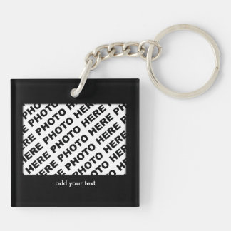 Calendar 2024 Add 1 Photo Keychain Square Black 2
