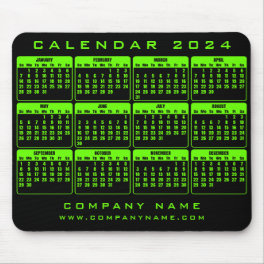 Calendar 2024 business mouse pad