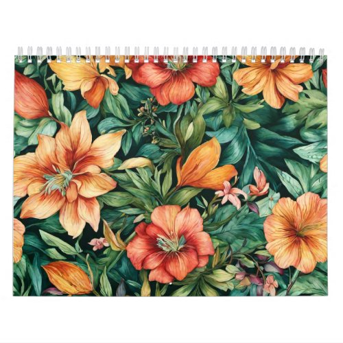 Calendar 2024 Floral Patterns 