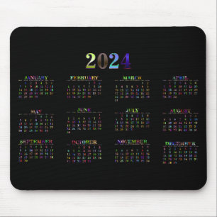 Calendar 2024 mouse pad