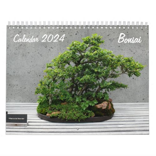 Calendar 2024 with Bonsai