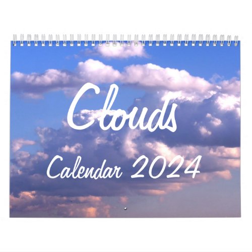 Calendar 2024 with Clouds