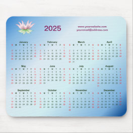 Calendar 2025 for business mouse pad