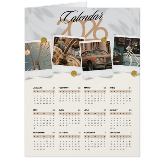 Calendar 2026 cards (Front)