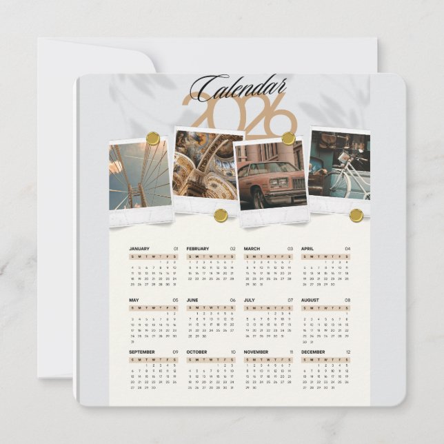 Calendar 2026 invitation (Front)