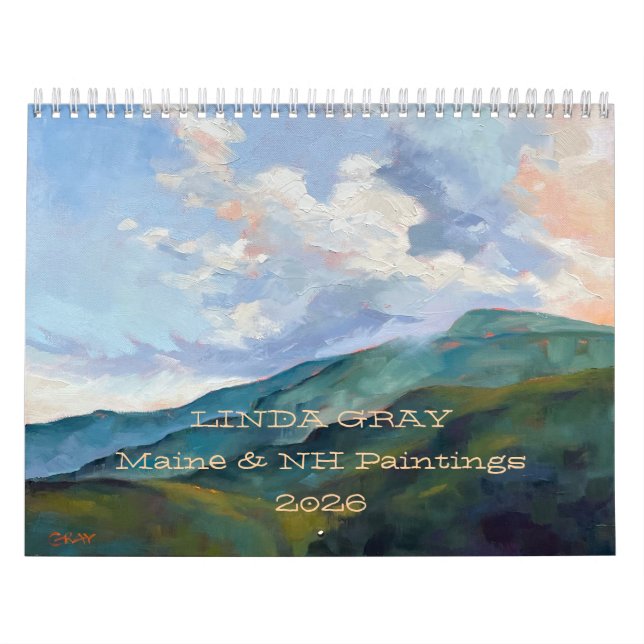 Calendar 2026 Linda Gray Paintings of NH & ME  (Cover)