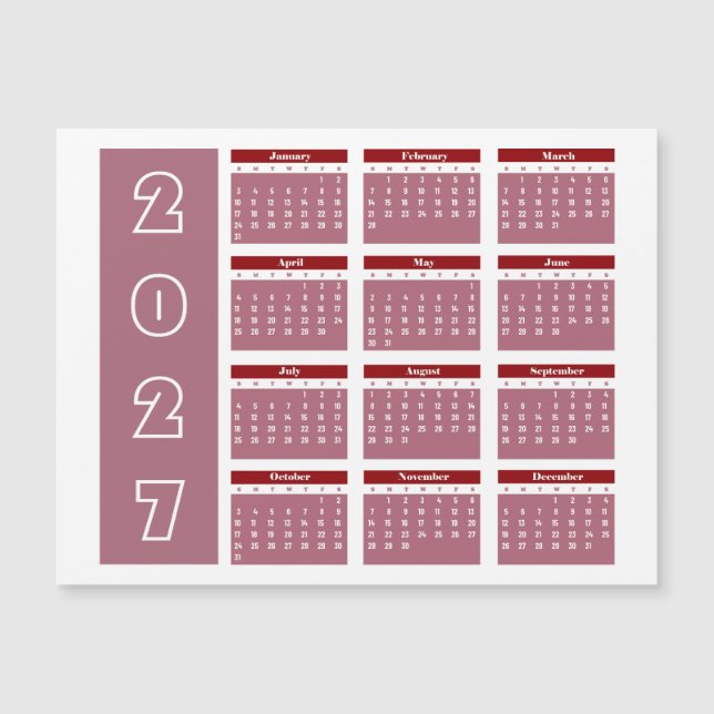 Calendar 2027 (Front)