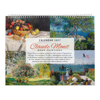 Calendar 2027 - Claude Monet 2 - Impressionism