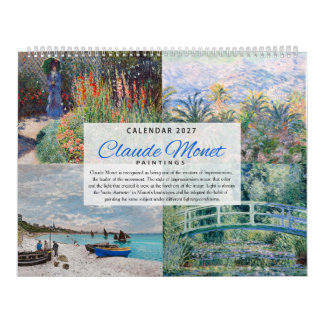 Calendar 2027 - Claude Monet - Impressionism