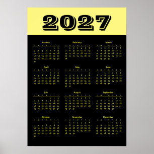 Calendar 2027 poster