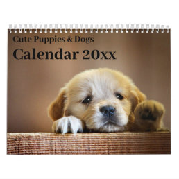 Calendar 20xx - Cute Puppies and Dogs