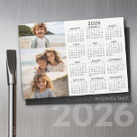 Calendar - 3 Photos - Basic Grey White Magnet<br><div class="desc">A very useful item for school or home office. This shows a full year view of all dates. A calendar printed on a magnet combines practicality with convenience, transforming a workspace essential into a time-management tool. This innovative design features a full-year or monthly calendar layout integrated into the magnet's surface,...</div>