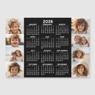 Calendar - 8 Photos - Basic Black White Magnet