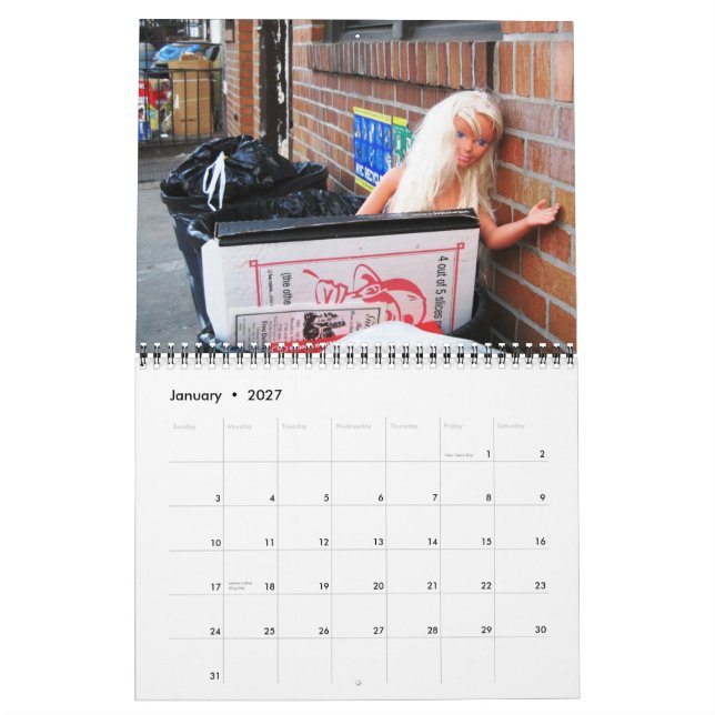 Calendar: Abandoned Toys Calendar (Jan 2027)