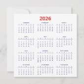 Calendar America’s 250th anniversary (Back)