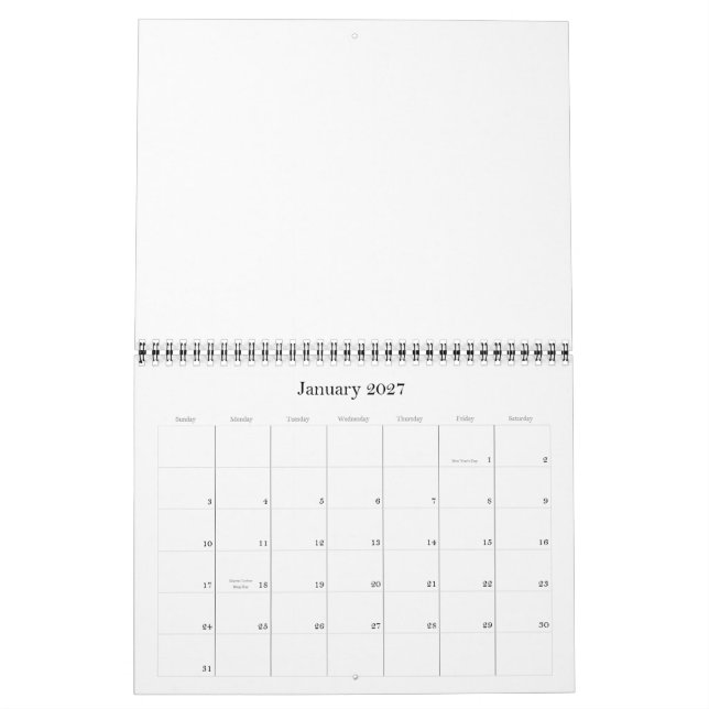 CALENDAR BABYS FIRST YEAR ADD PHOTOS PERSONALIZE (Jan 2027)