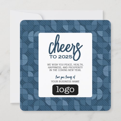 Calendar Business Greeting with Logo _ Cheers Holiday Card