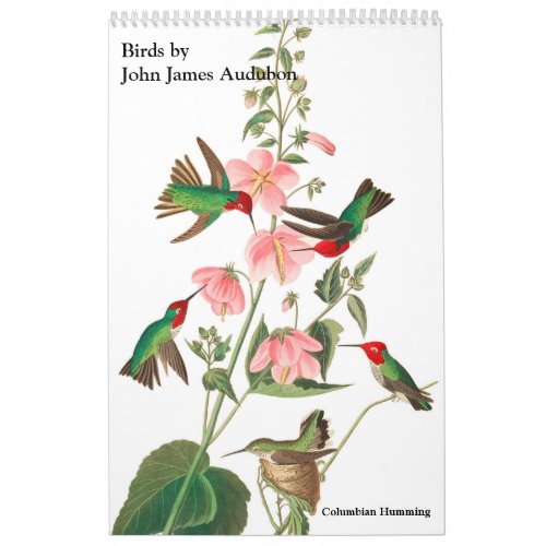 Calendar by John James Audubon