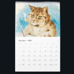 Calendar by Louis Wain<br><div class="desc">Louis William Wain was an English artist best known for his drawings, which consistently featured anthropomorphized large-eyed cats and kittens. Later in life, he was confined to mental institutions and was alleged to have suffered from schizophrenia. According to some psychiatrists, the onset of schizophrenia can be seen in his works,...</div>