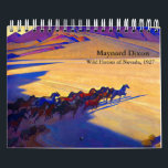 Calendar by Maynard Dixon<br><div class="desc">Maynard Dixon  was an American artist whose body of work focused on the American West. Maynard Dixon is considered one of the finest artists having dedicated most of their art on the U.S. southwestern cultures.</div>