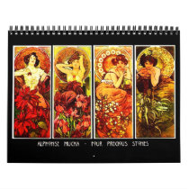 Calendar-Classic/Vintage-Alphonse Mucha Calendar