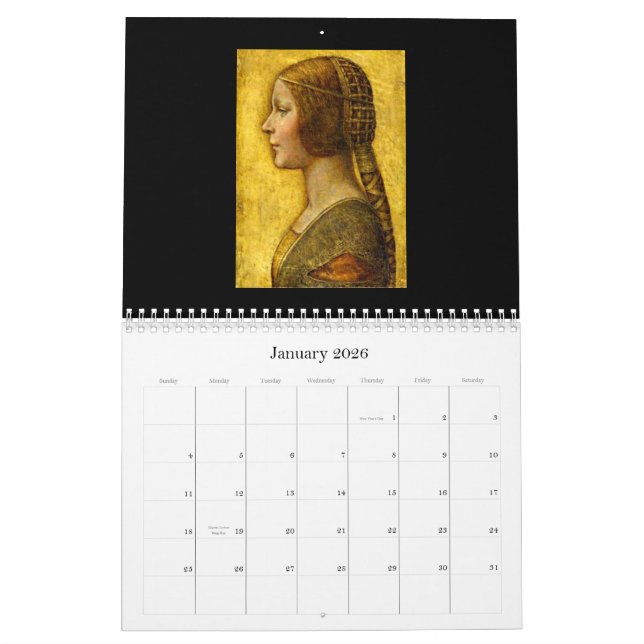 Calendar-Classic/Vintage-Leonardo da Vinci Calendar (Jan 2026)