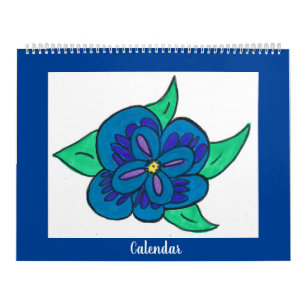 Calendar (Colorful Flowers)