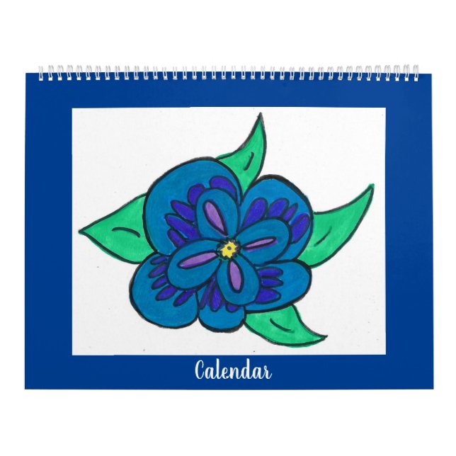 Calendar (Colorful Flowers) (Cover)