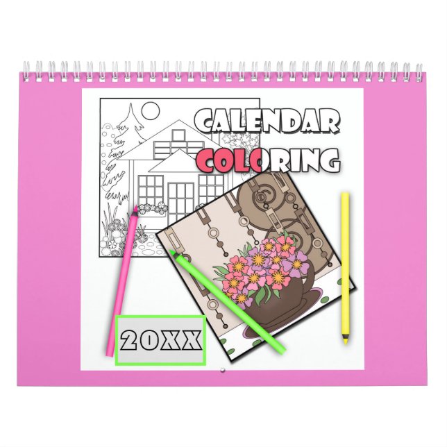 Calendar  coloring  20xx (Cover)